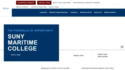 Screenshot preview of sunymaritime.edu