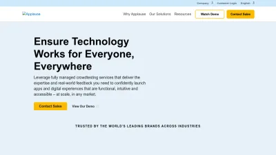 Screenshot preview of applause.com