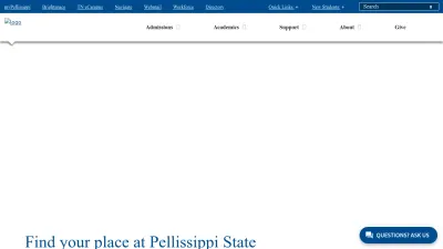 Screenshot preview of pstcc.edu