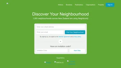 Screenshot preview of neighbourly.co.nz