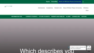 Screenshot preview of peace.edu