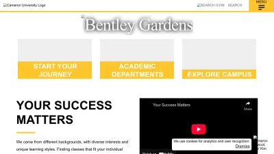Screenshot preview of cameron.edu