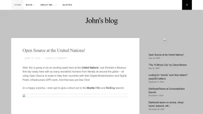 Screenshot preview of oduinn.com