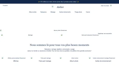 Screenshot preview of rosemood.fr