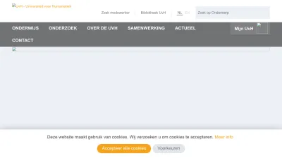 Screenshot preview of uvh.nl