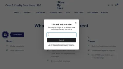 Screenshot preview of kissmyface.com
