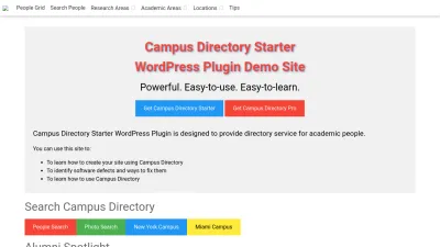 Screenshot preview of campusdircom.emdplugins.com