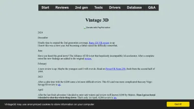 Screenshot preview of vintage3d.org
