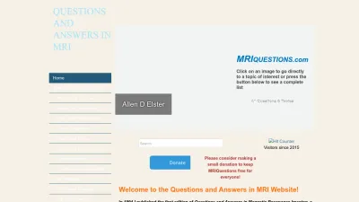 Screenshot preview of mriquestions.com