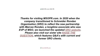 Screenshot preview of msopr.com