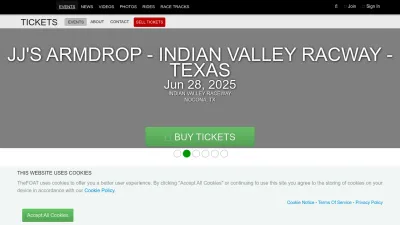 Screenshot preview of tickets.thefoat.com