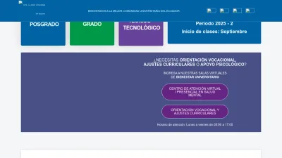 Screenshot preview of ute.edu.ec