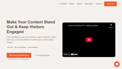 Screenshot preview of smartpostshow.com