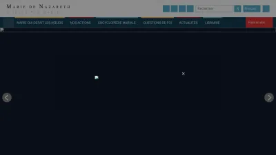 Screenshot preview of mariedenazareth.com