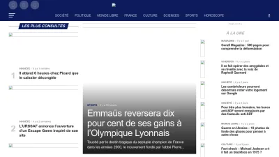 Screenshot preview of legorafi.fr