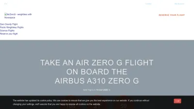 Screenshot preview of airzerog.com