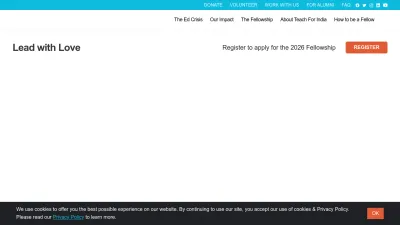 Screenshot preview of teachforindia.org