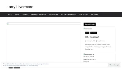 Screenshot preview of larrylivermore.com