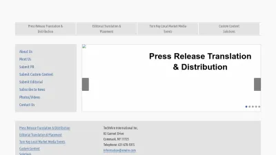 Screenshot preview of ezwire.com