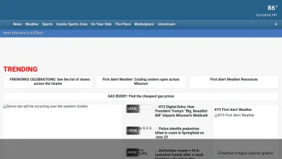 Screenshot preview of ky3.com