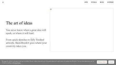 Screenshot preview of sketchbook.com