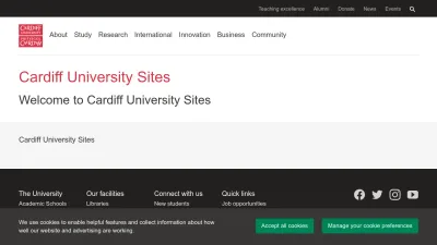 Screenshot preview of sites.cardiff.ac.uk