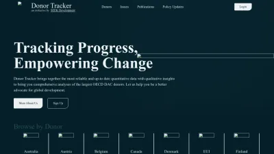 Screenshot preview of donortracker.org