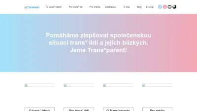 Screenshot preview of jsmetransparent.cz