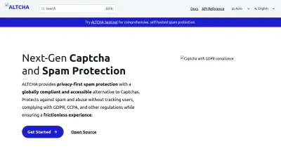 Screenshot preview of altcha.org