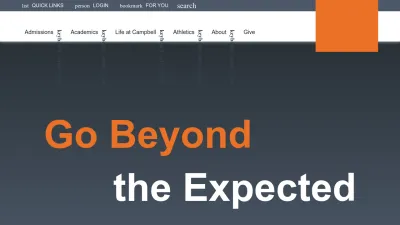 Screenshot preview of campbell.edu