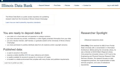 Screenshot preview of databank.illinois.edu