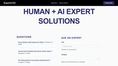 Screenshot preview of experts123.com
