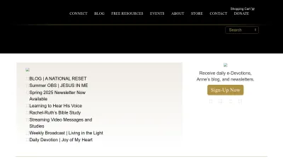 Screenshot preview of annegrahamlotz.org
