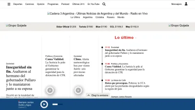 Screenshot preview of cadena3.com