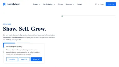 Screenshot preview of nodalview.com