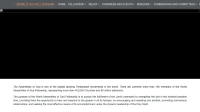 Screenshot preview of worldagfellowship.org