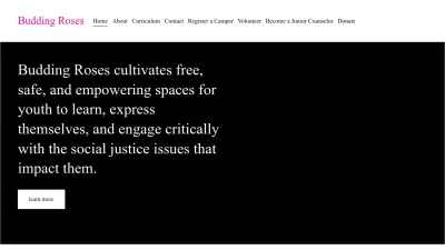 Screenshot preview of buddingroses.org