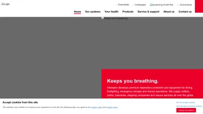 Screenshot preview of interspiro.com