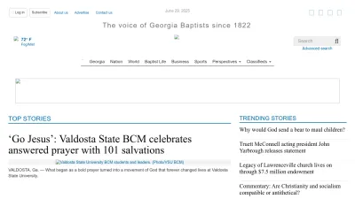 Screenshot preview of christianindex.org