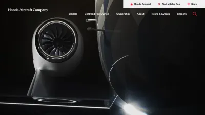 Screenshot preview of hondajet.com