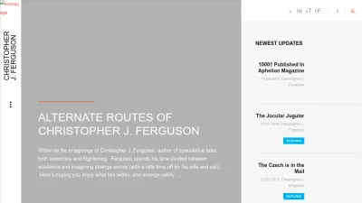 Screenshot preview of christopherjferguson.com