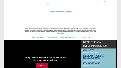Screenshot preview of wjro.org.il