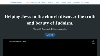 Screenshot preview of outreachjudaism.org