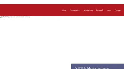 Screenshot preview of en.xjtu.edu.cn