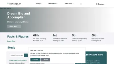 Screenshot preview of kfupm.edu.sa