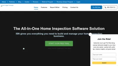 Screenshot preview of inspectionsupport.com