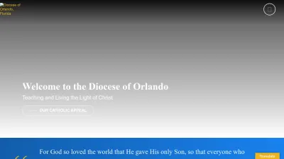 Screenshot preview of orlandodiocese.org