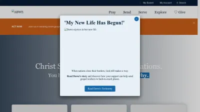 Screenshot preview of abwe.org