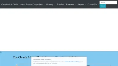 Screenshot preview of churchadminplugin.com