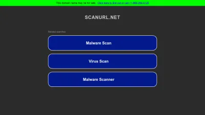 Screenshot preview of scanurl.net